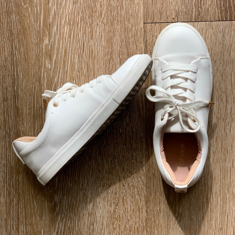 Topshop white sneakers!